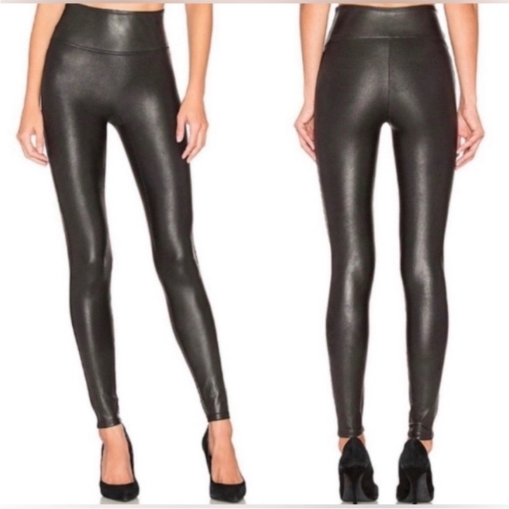 SPANX Shiny Black Leggings